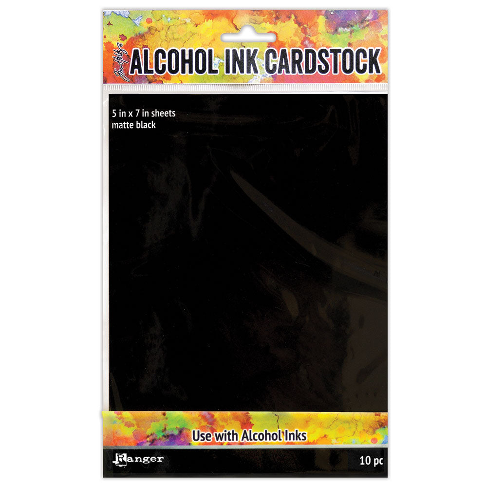 Tim Holtz Ink 5 x 7 Cardstock Matte Black Ranger TAC65487