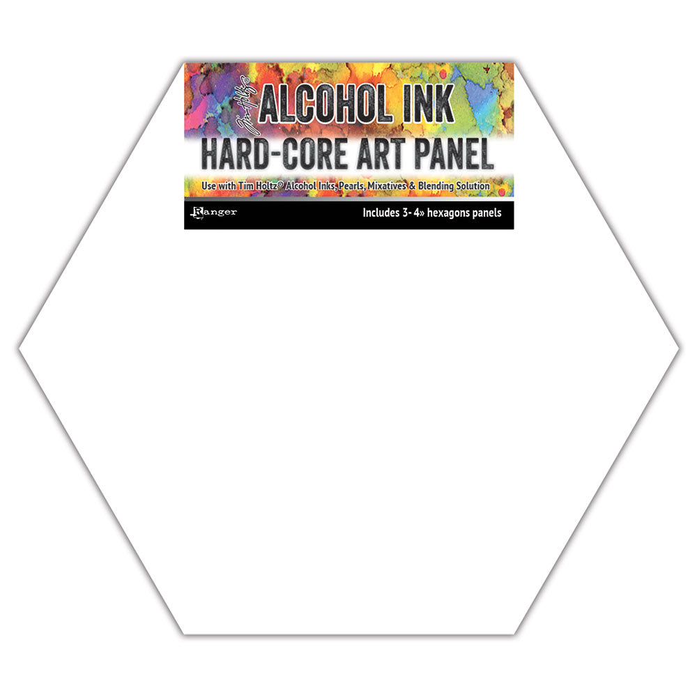 Tim Holtz Hard Core Art Panels 4 Inch Hexagons Ranger tac69737