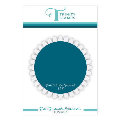 Trinity Stamps 3.25 Inch Circle Flat Acetate Shaker Pouches tas-f02