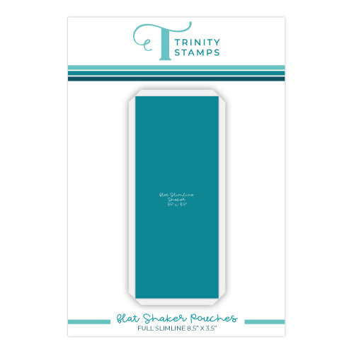 Trinity Stamps Full Slimline 8.5 x 3.5 Inch Flat Acetate Shaker Pouches tas-f06