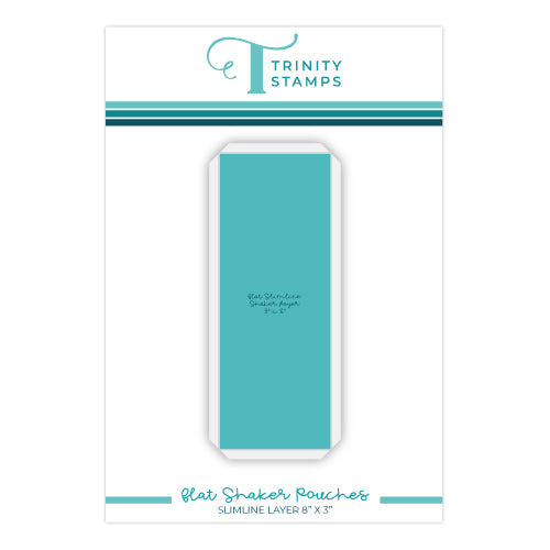 Trinity Stamps Slimline Layer 8 x 3 Inch Flat Acetate Shaker Pouches tas-f07