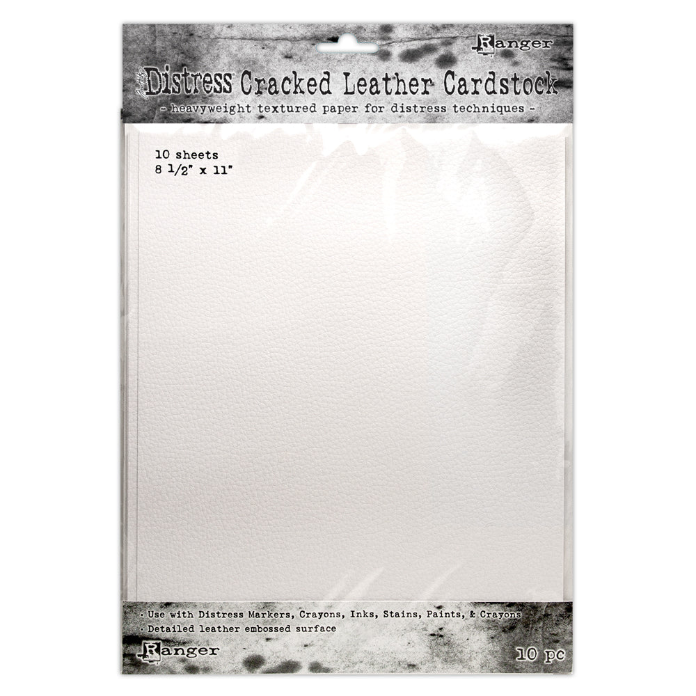 Tim Holtz 8.5 X 11 Distress Cracked Leather Cardstock Ranger tda71280