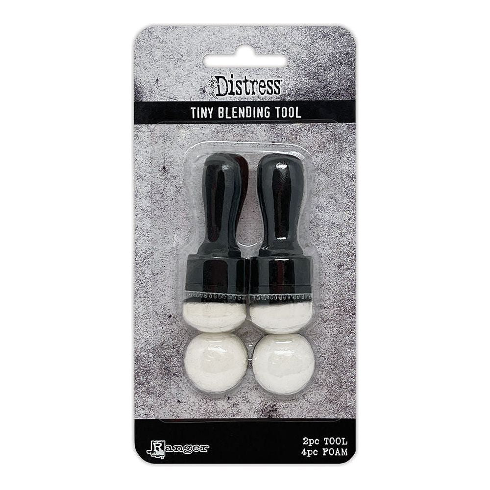Tim Holtz Distress 2 Tiny Blending Tools with 4 Sponge Applicators Ran ...