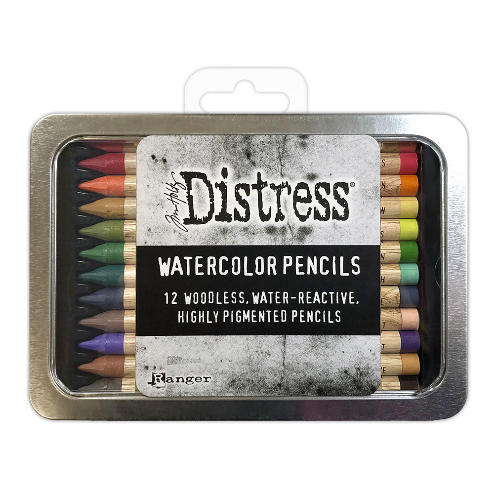 Tim Holtz Distress Watercolor Pencils Set 4 Ranger tdh83580