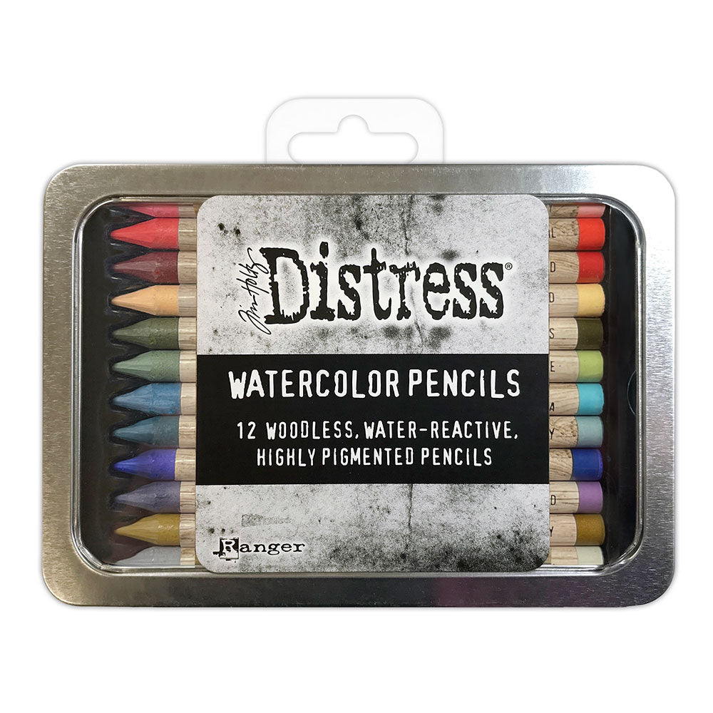Tim Holtz Distress Watercolor Pencils Set 6 Ranger tdh83603
