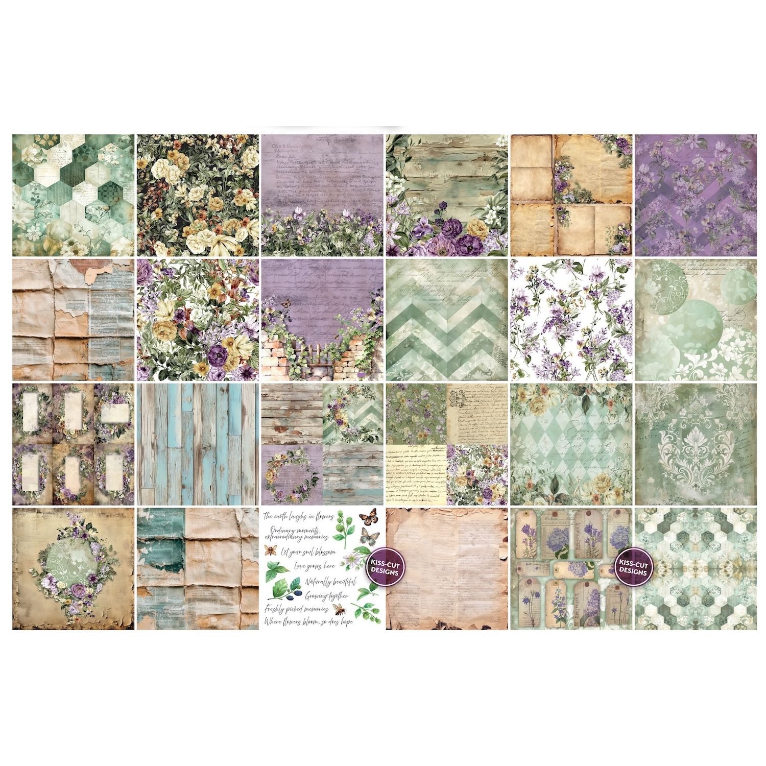 TEXT{ures} Beneath the Brambles 8x8 Paper Pad texpp0002 cardstock