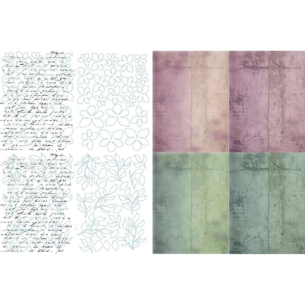 TEXT{ures} Beneath the Brambles Laser Cut Inkable Florals Pack texlc0002 cardstock