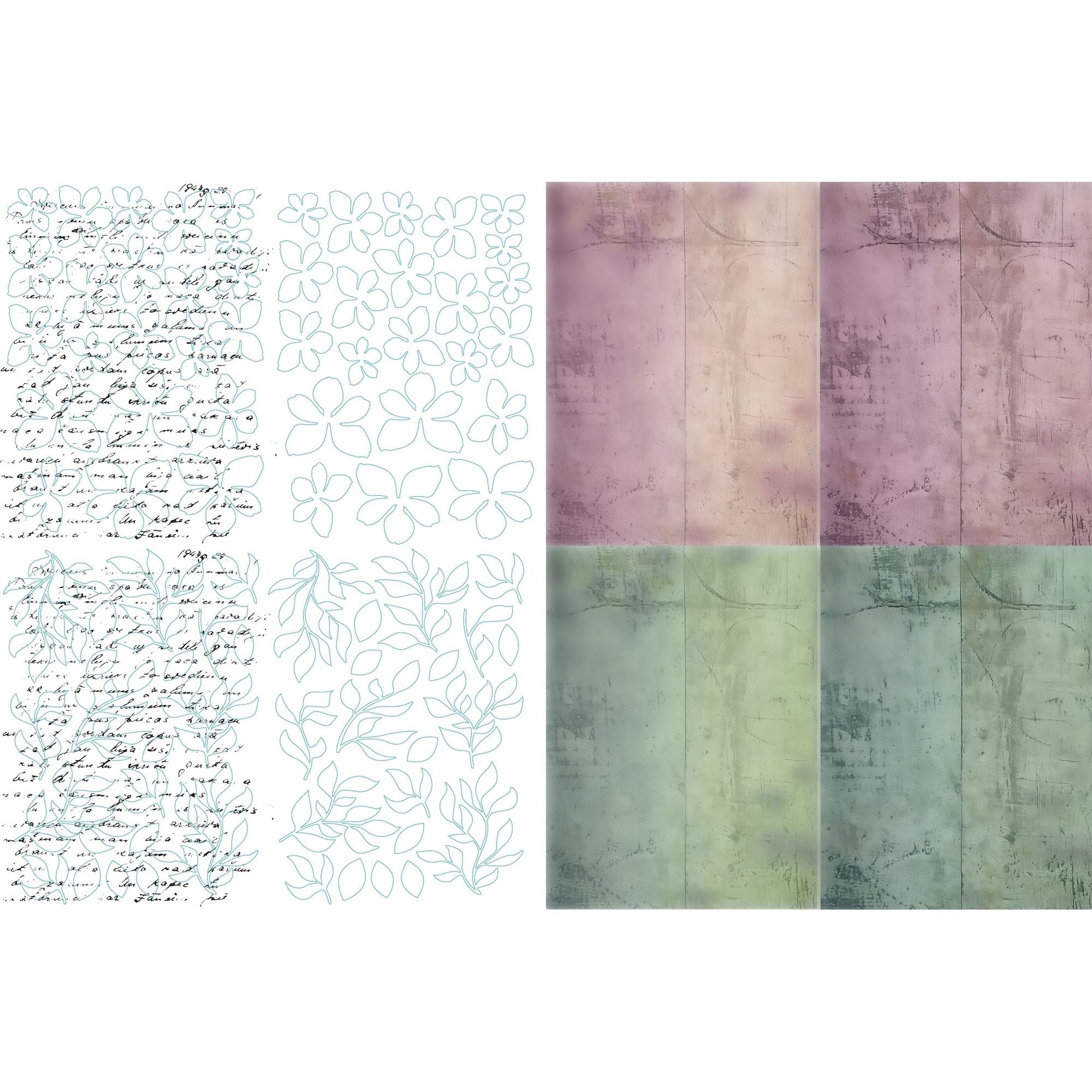 TEXT{ures} Beneath the Brambles Laser Cut Inkable Florals Pack texlc0002 cardstock