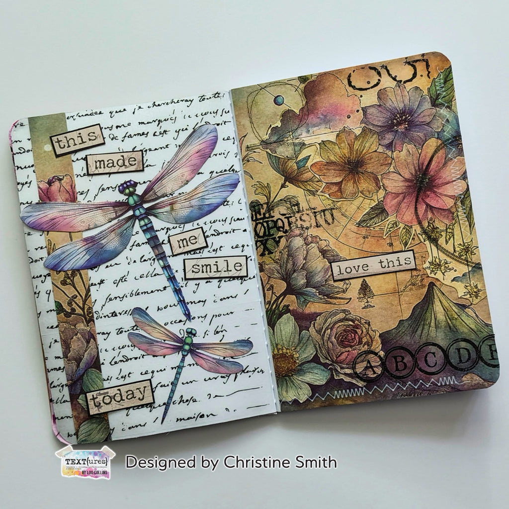 TEXT{ures} Dragonfly Dreams Kiss Cut Tape texct0001 smile