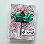 TEXT{ures} Geometrics Dragonfly Clear Stamp Set texcs0003 dreams