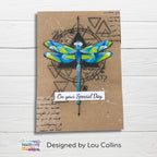 TEXT{ures} Geometrics Dragonfly Clear Stamp Set texcs0003 special day