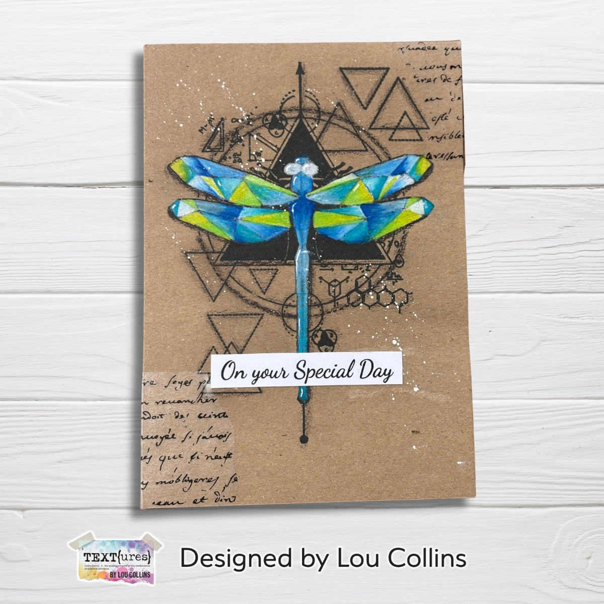 TEXT{ures} Geometrics Dragonfly Clear Stamp Set texcs0003 special day