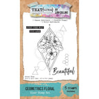TEXT{ures} Geometrics Floral Clear Stamp Set texcs0004