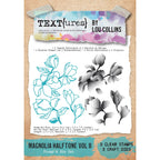 TEXT{ures} Magnolia Halftone Vol II Stamp and Die Set texds0001