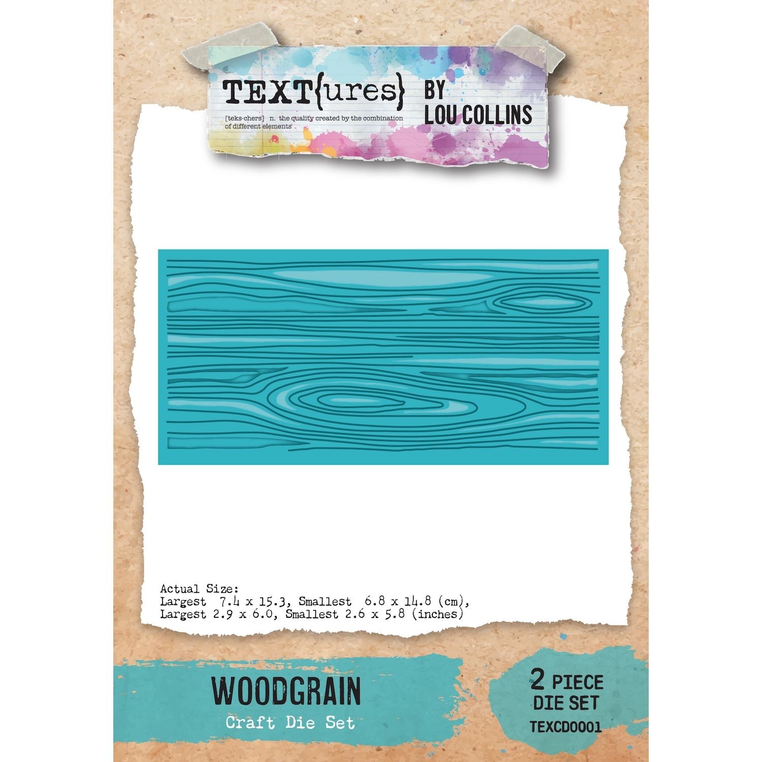 TEXT{ures} Woodgrain Die Set texcd0001