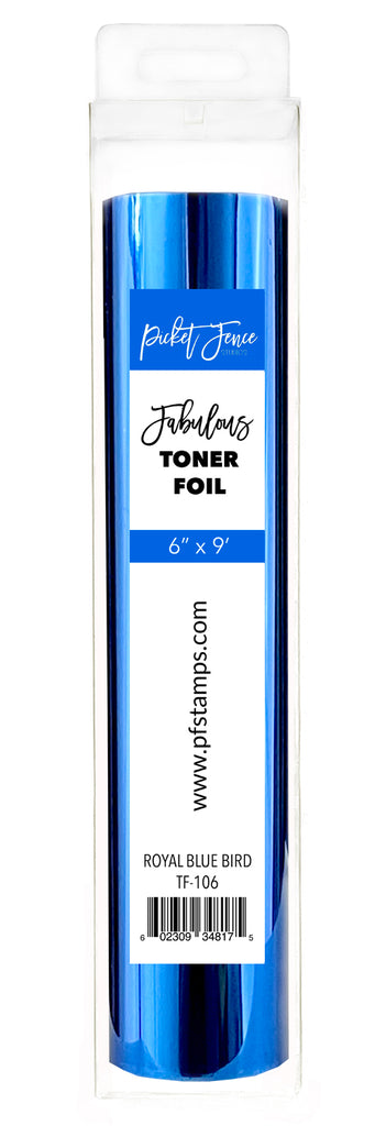 Picket Fence Studios Fabulous Toner Foil Royal Blue Bird tf-106