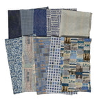 Tim Holtz Fabric Palette Indigo Bundle of 10 Fat Quarters