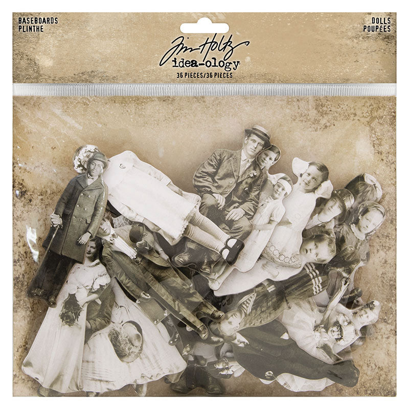 *Tim Holtz idea-ology BASEBOARD DOLLS th93796