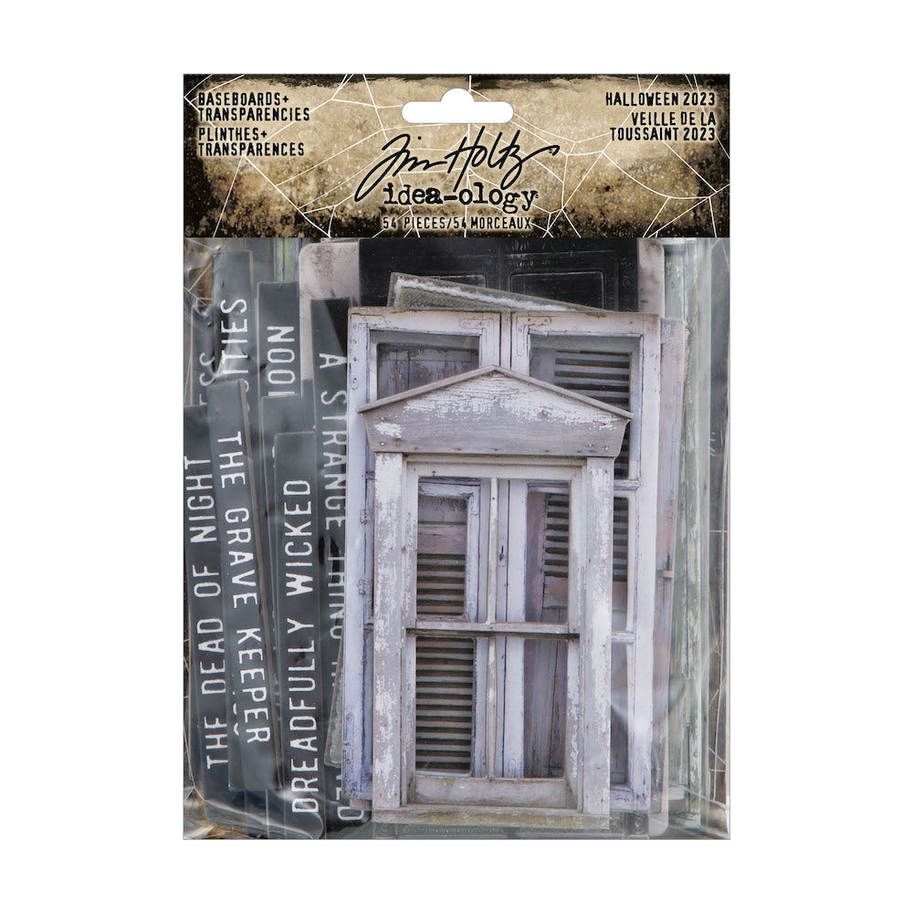 Tim Holtz Halloween Baseboard and Transparencies Idea-Ology