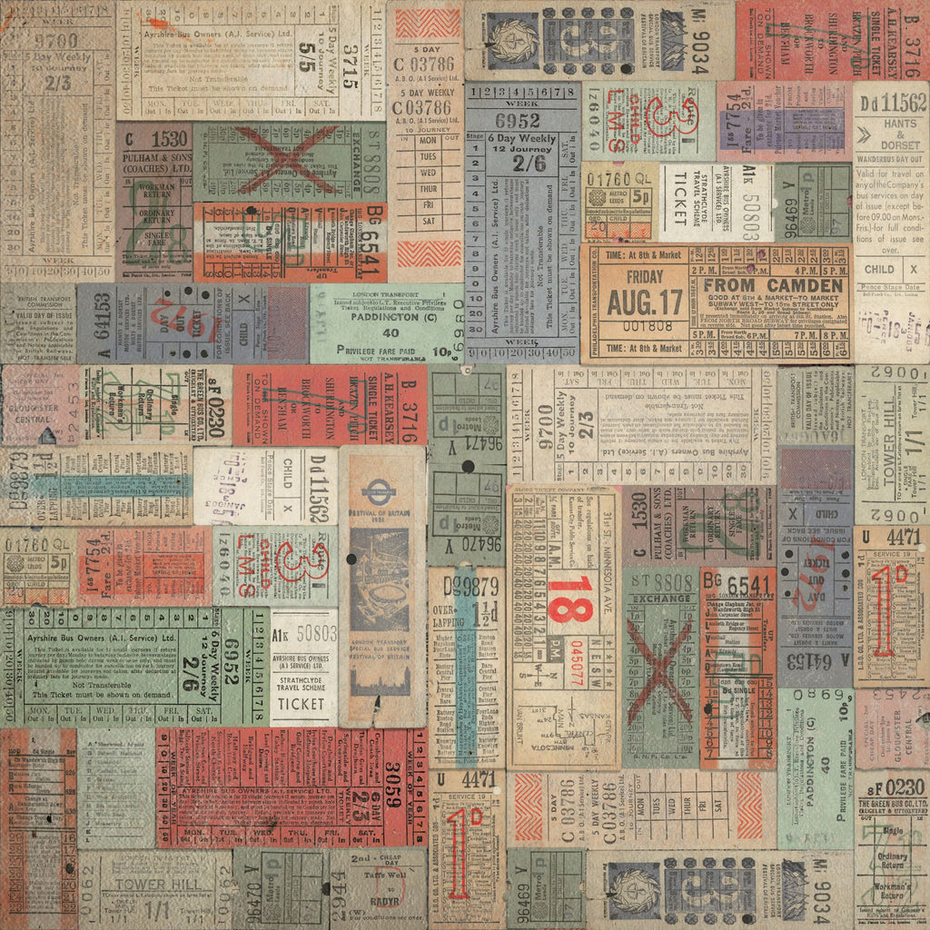 Tim Holtz idea-ology Correspondence 12 x 12 Paper Stash 2025 Vault th94431*