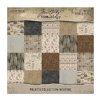 Tim Holtz idea-ology 12 x 12 Palette Paper Yellow Neutral Green Bundle