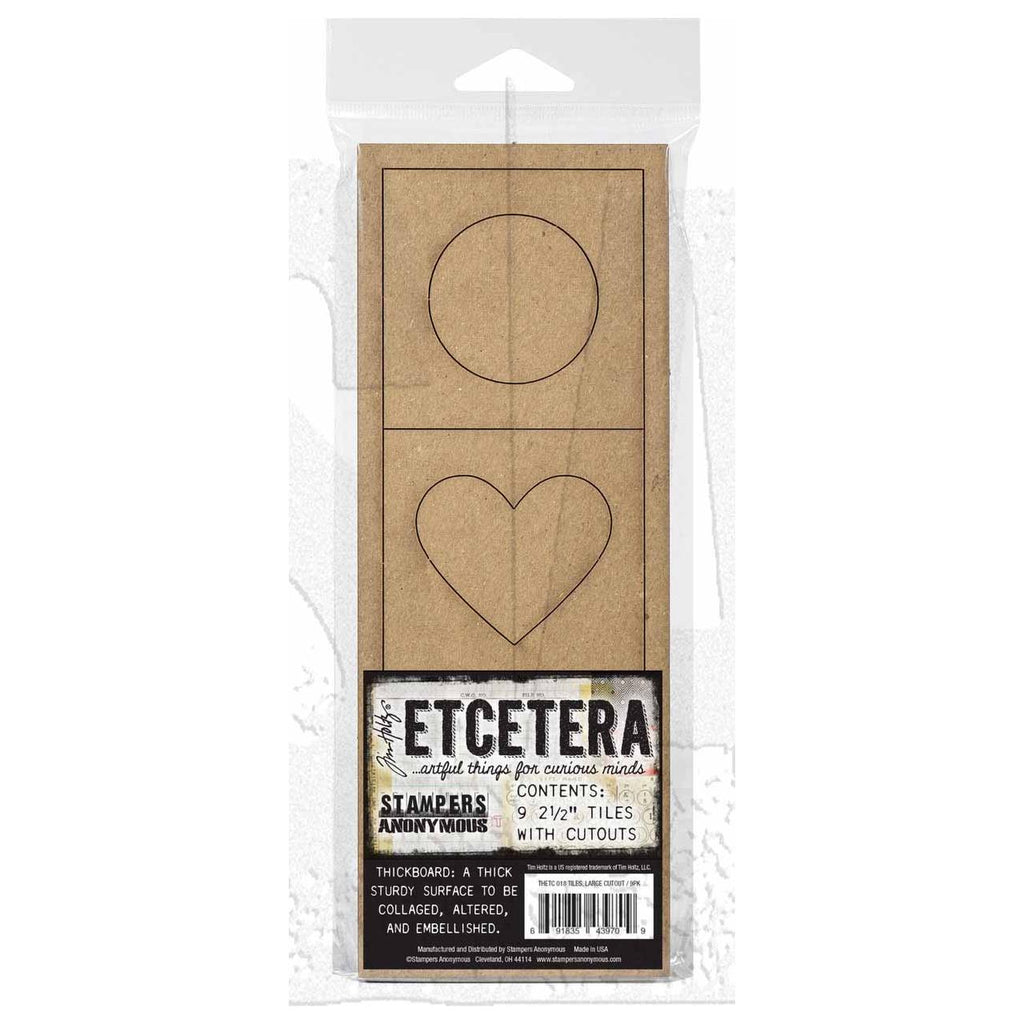 Tim Holtz Etcetera Large Cutout Tiles ETC018