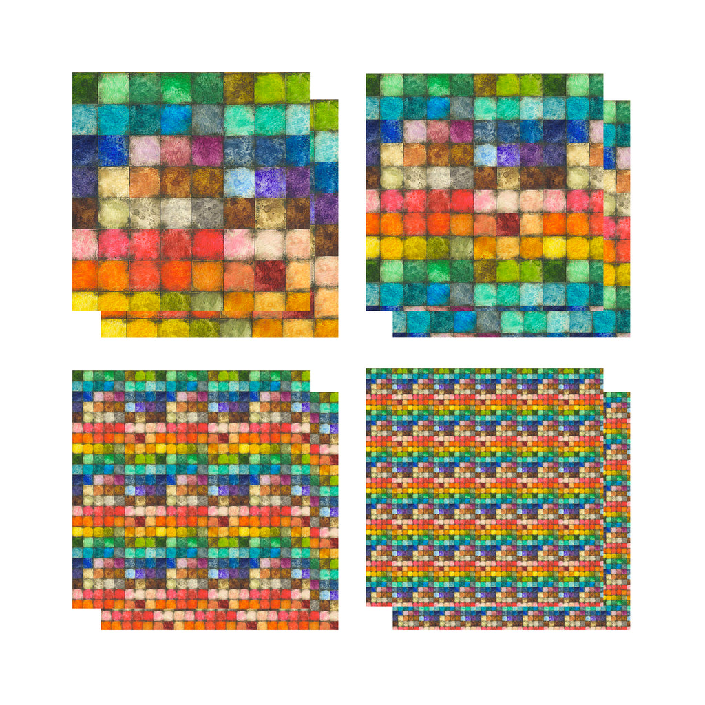 Tim Holtz Eclectic Elements Colorblock Fabric Bundle of 8