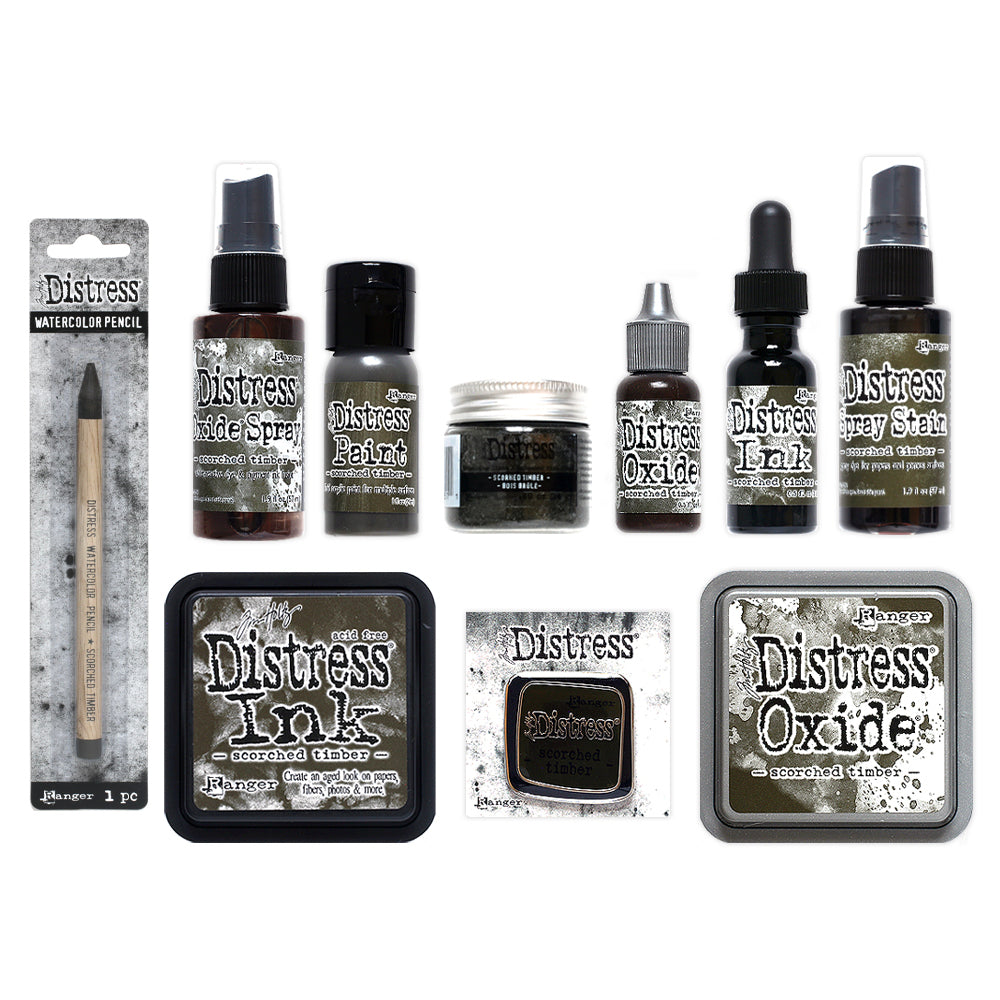 Tim Holtz Distress I Want It All Scorched Timber January 2024 Color Bundle Ranger