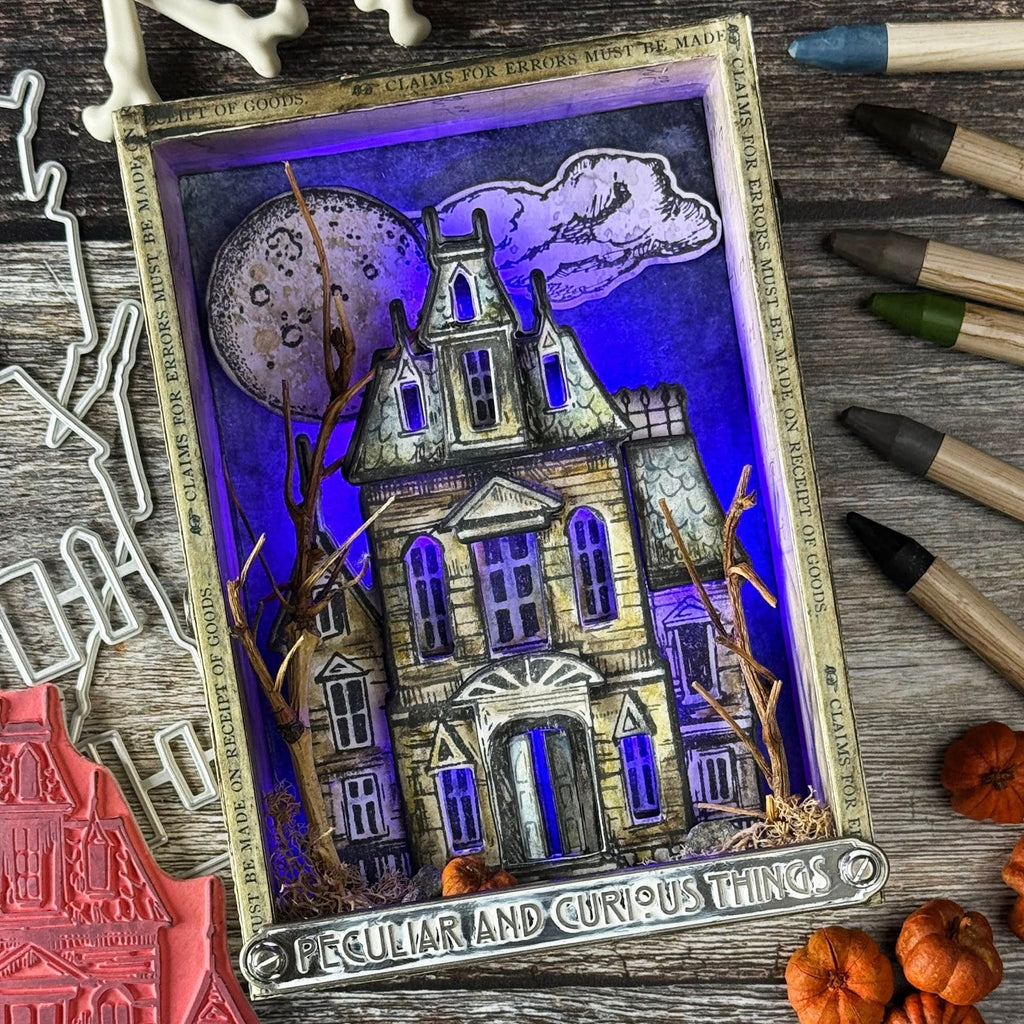 Tim Holtz Cling Rubber Stamps Sketch Manor cms408