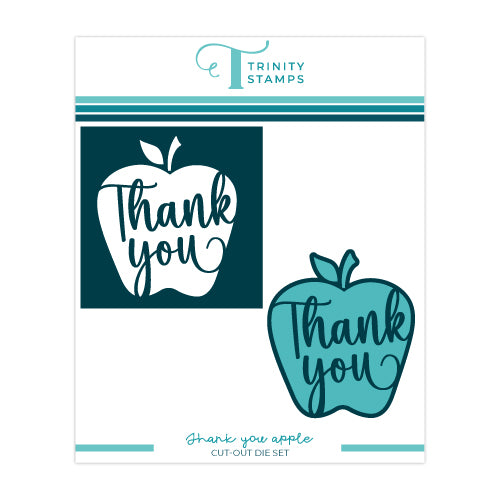 Trinity Stamps Thank You Apple Cut-Out Dies tmd-235