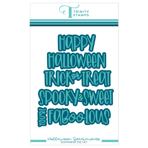 Trinity Stamps Halloween Sentiments Dies tmd-238