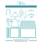 Trinity Stamps Gingerbread House Treat Box Add On Die Set tmd-256 die outlines
