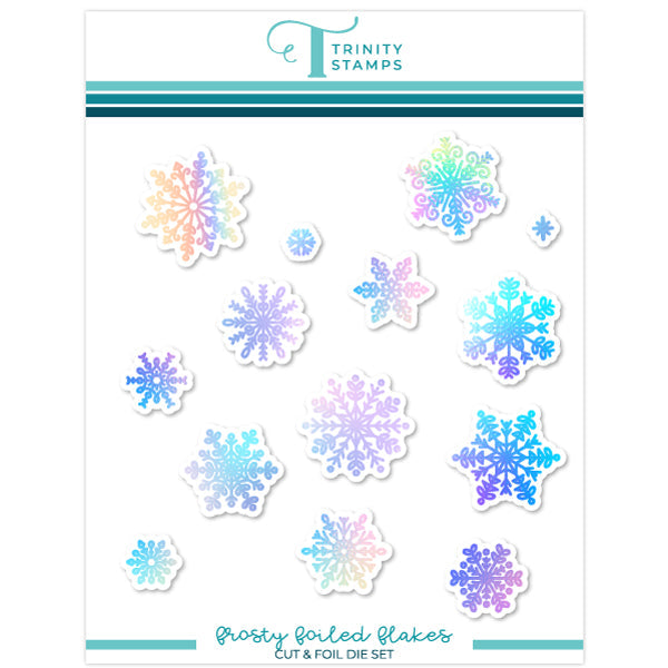 Trinity Stamps Frosty Foiled Flakes Cut And Foil Die Set tmd-257