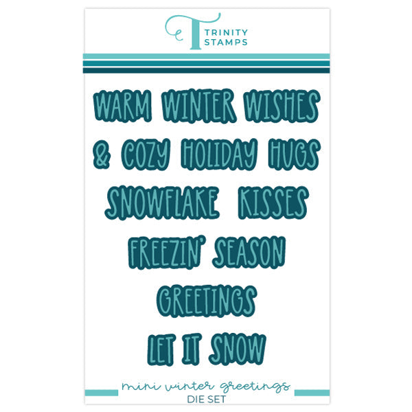 Trinity Stamps Mini Winter Greetings Dies tmd-258