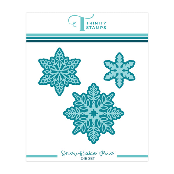 Trinity Stamps Snowflake Trio Dies tmd-265