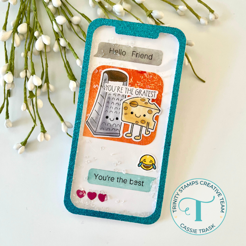 Trinity Stamps Cell Phone Mini Slimline Die Set tmd-271 card example from cassie trask