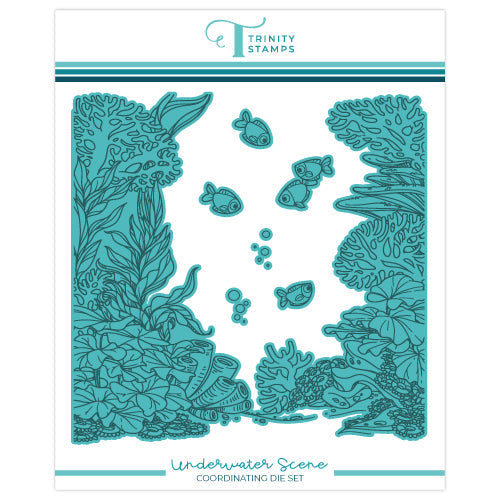Trinity Stamps Underwater Scene Background Die Set tmd-c259