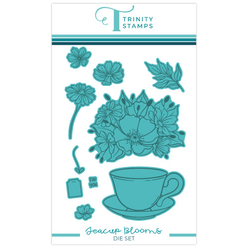 Trinity Stamps Teacup Blooms Die Set tmd-c256
