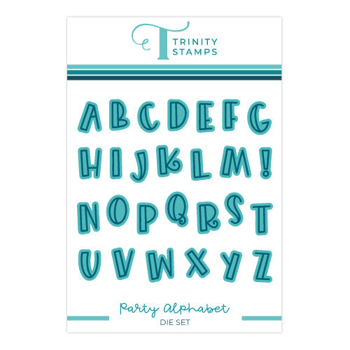 Trinity Stamps Party Alphabet Die Set tmd-c258