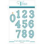 Trinity Stamps Number Candles Die Set tmd-c262*
