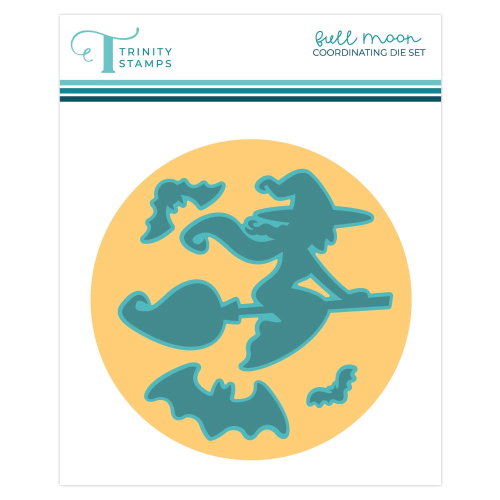 Trinity Stamps Full Moon Stencil and Die Bundle