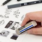 Tombow Mono SAND AND RUBBER ERASER 56602 in use