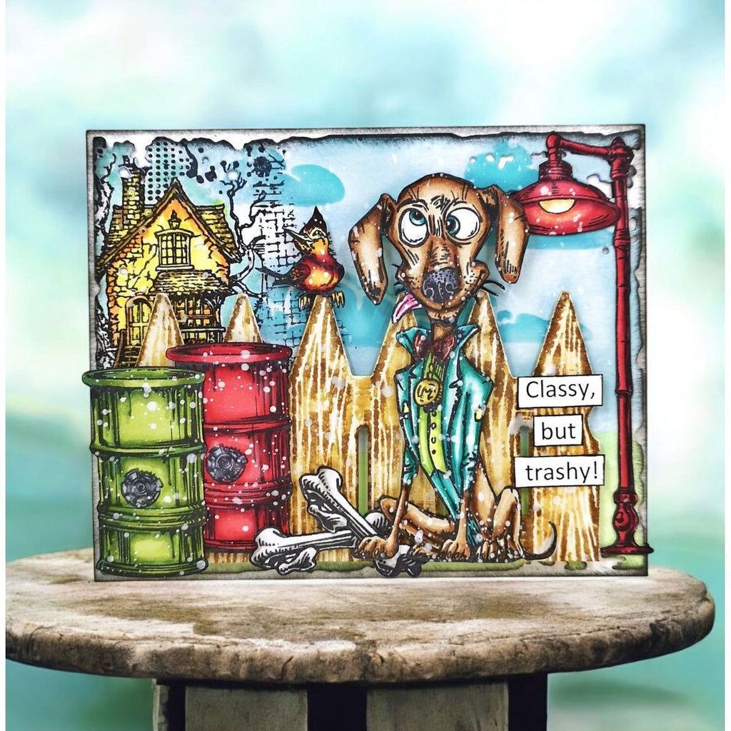 AALL & Create Wacky Woof Tales A6 Clear Stamps 1270 classy dog