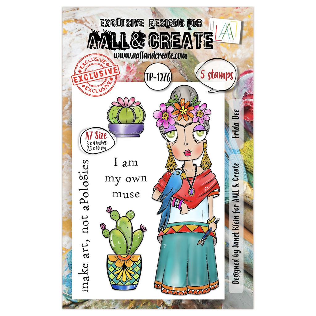 AALL & Create Frida Dee A7 Clear Stamps 1276