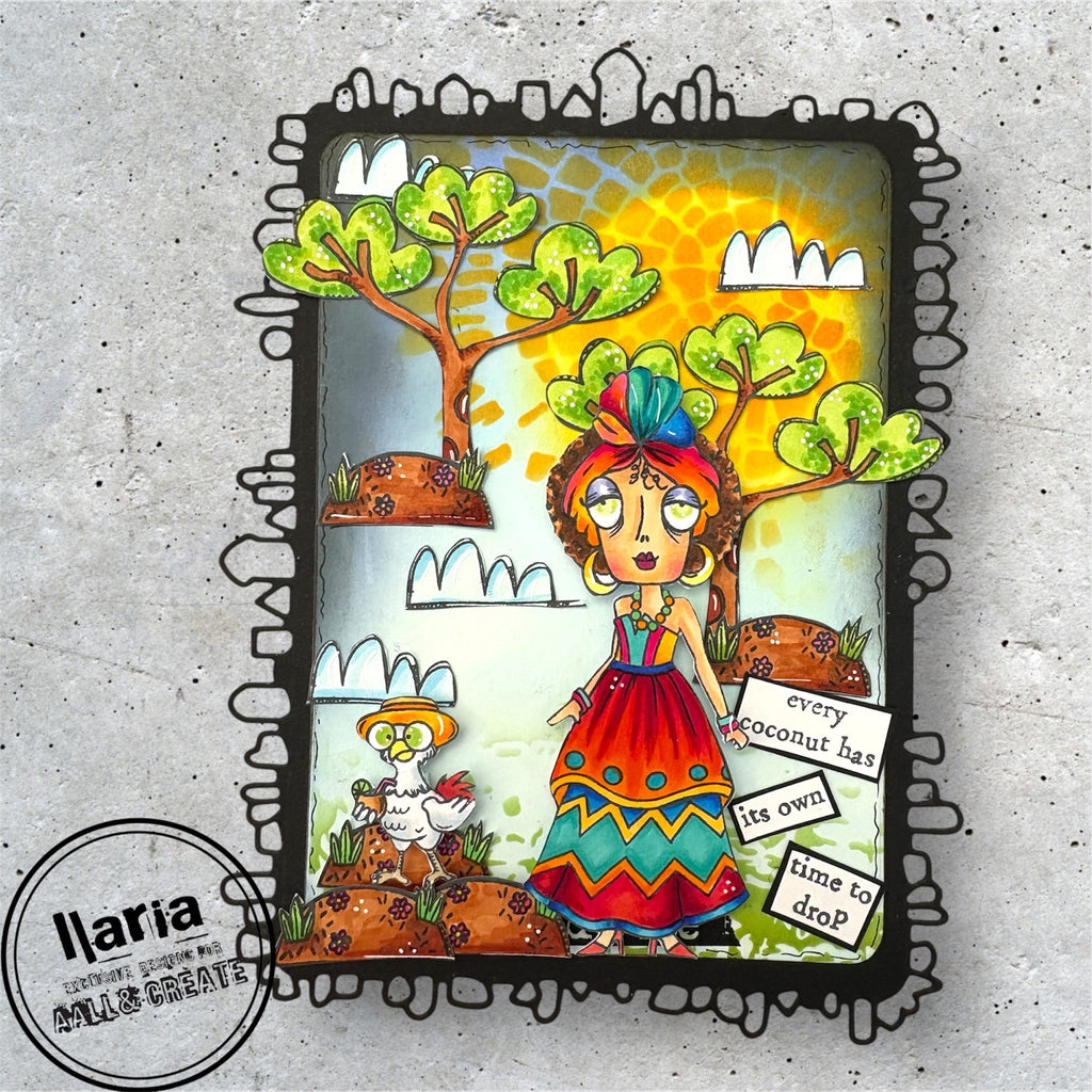 AALL & Create Island Queen Dee A7 Clear Stamps 1277