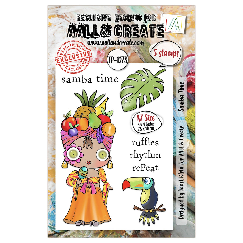 AALL & Create Samba Time A7 Clear Stamps 1278