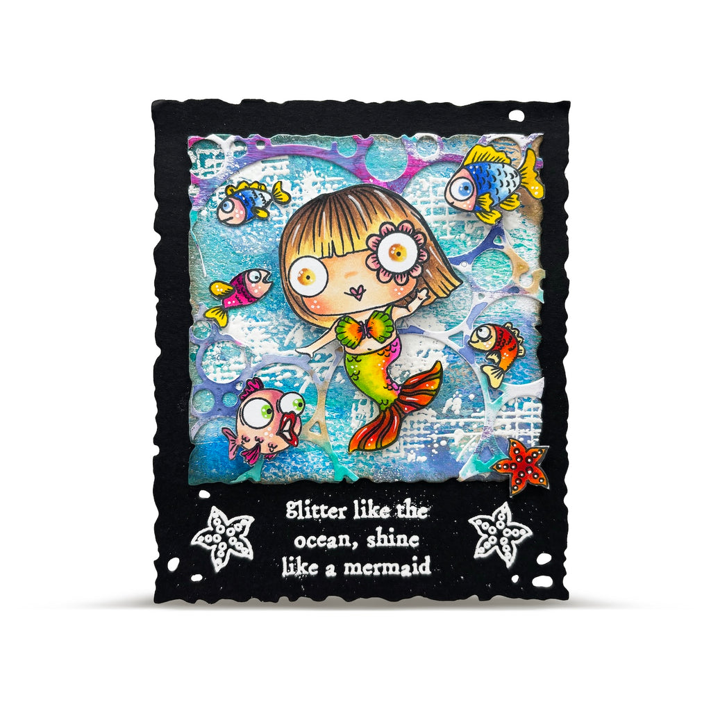 AALL & Create Emily's Splash A7 Clear Stamps 1280