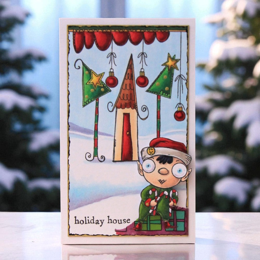 AALL & Create Holiday House A7 Clear Stamps 1316