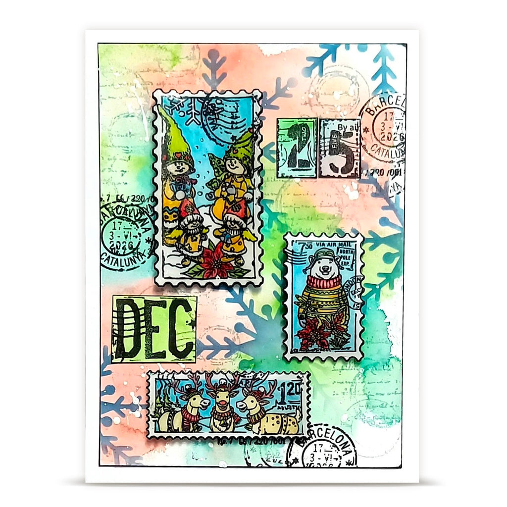 AALL & Create Postmarked Joy A6 Clear Stamp Set 1491