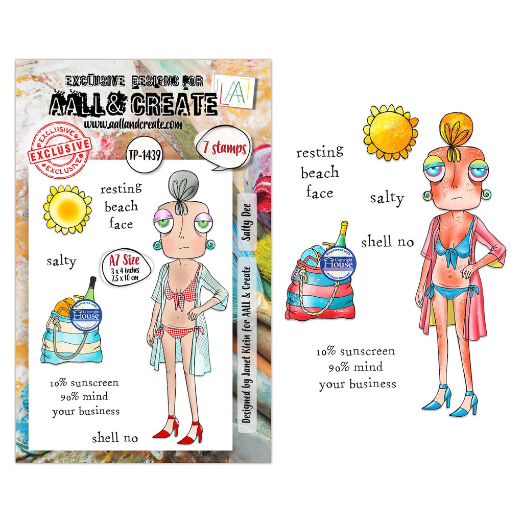 AALL & Create Salty Dee A7 Clear Stamp Set 1439